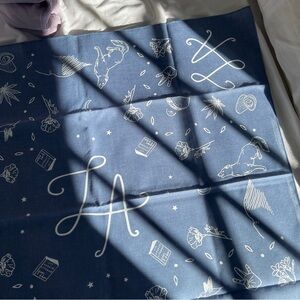 21” square Los Angeles blue bandana. New condition. First photo shows true color